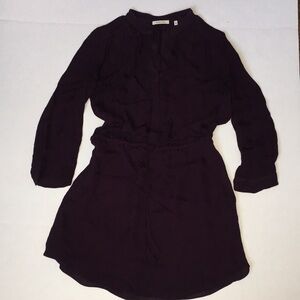 Babaton Purple Long Sleeved Mini Dress | Size S